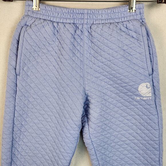 Carhartt Light Blue Qulited Joggers Girl’s Size 10 (M) EUC - Picture 4 of 16